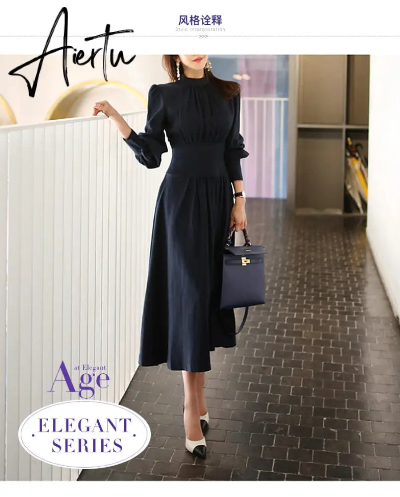 Aiertu Office Ladies Yellow Lace Dress short Sleeve Women Dress Elegant Slim Waist A-line Ruched Female Party Vestidos femme Aiertu