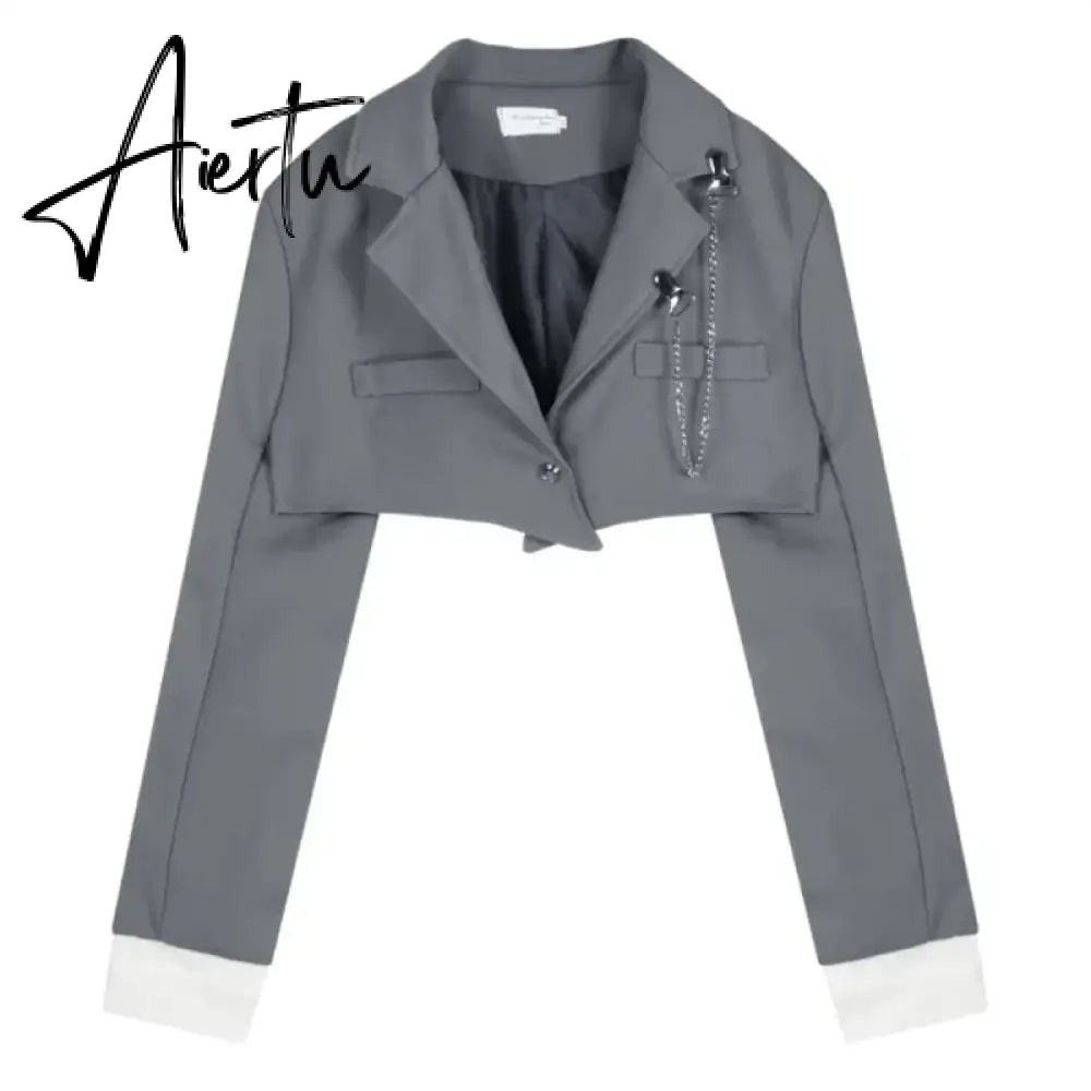 Aiertu Preppy Style Elegant 3 Piece Set Women Chic Patchwork Casual Blazer Skirt Suit Female Korean Fashion Design Sweet Sets 2024 New Aiertu