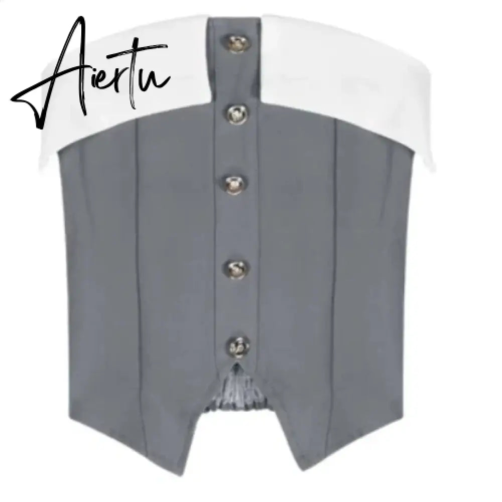 Aiertu Preppy Style Elegant 3 Piece Set Women Chic Patchwork Casual Blazer Skirt Suit Female Korean Fashion Design Sweet Sets 2024 New Aiertu
