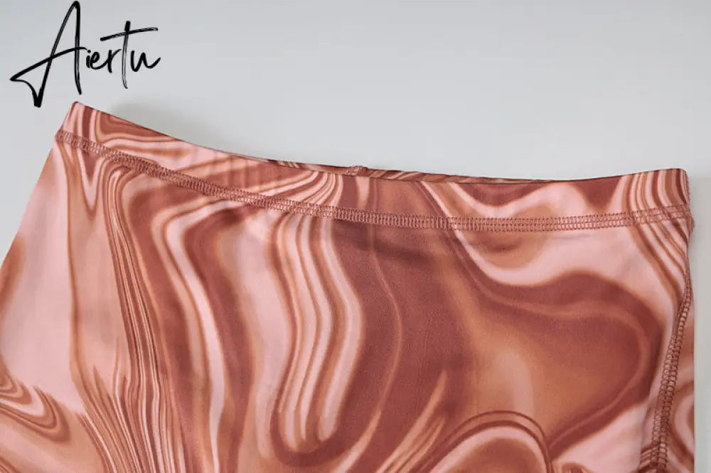 Aiertu Print Sleeveless Halter Backless Jumpsuit Pants Set Summer Women Fashion Streetwear Outfits Y2K Robe Kpytomoa Aiertu