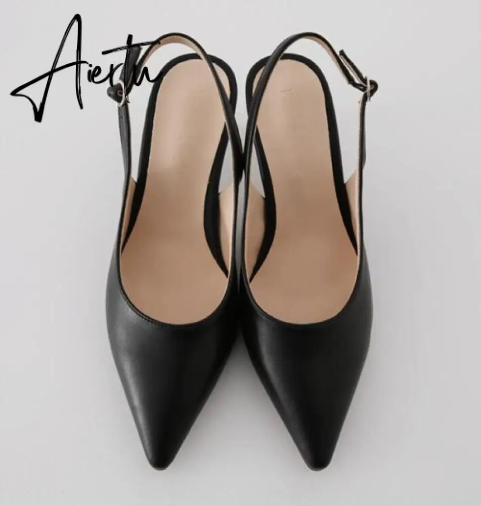 Aiertu PUMPS 6CM/8CM/10CM Autumn popular women's shoes new high heels stiletto hollow pointed Korean fashion autumn shoes Aiertu