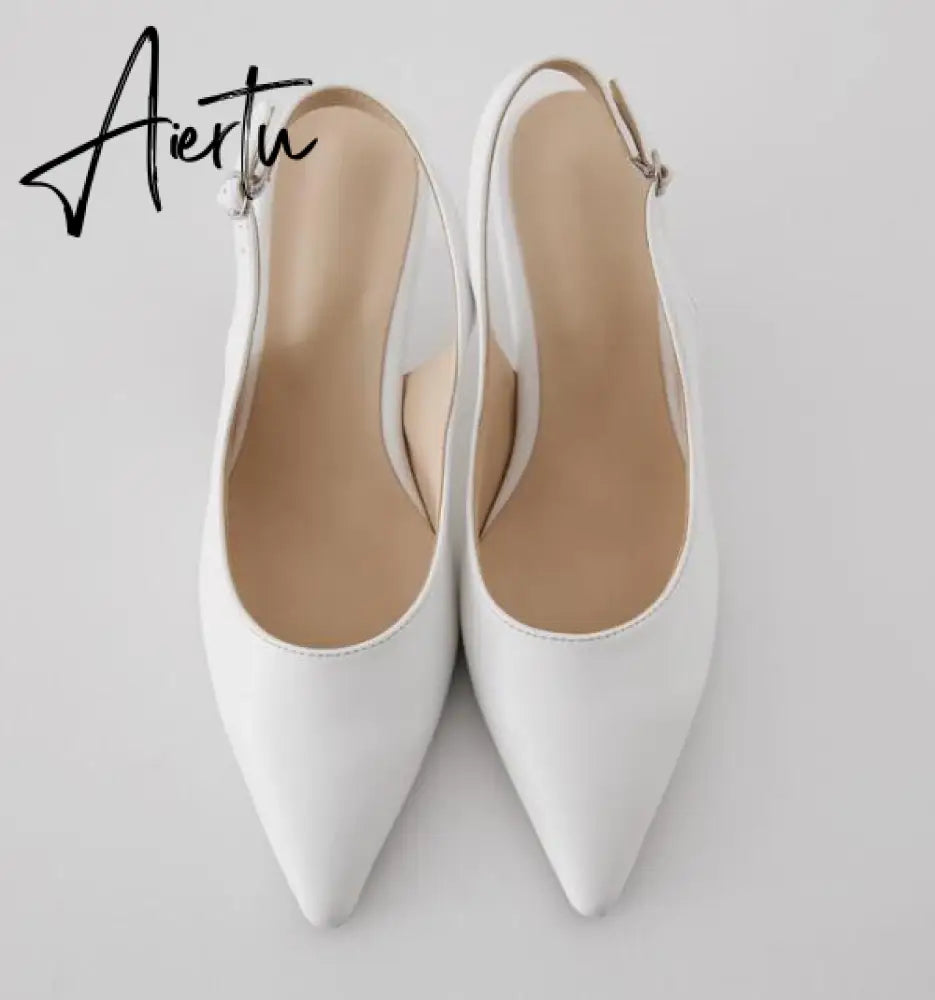 Aiertu PUMPS 6CM/8CM/10CM Autumn popular women's shoes new high heels stiletto hollow pointed Korean fashion autumn shoes Aiertu