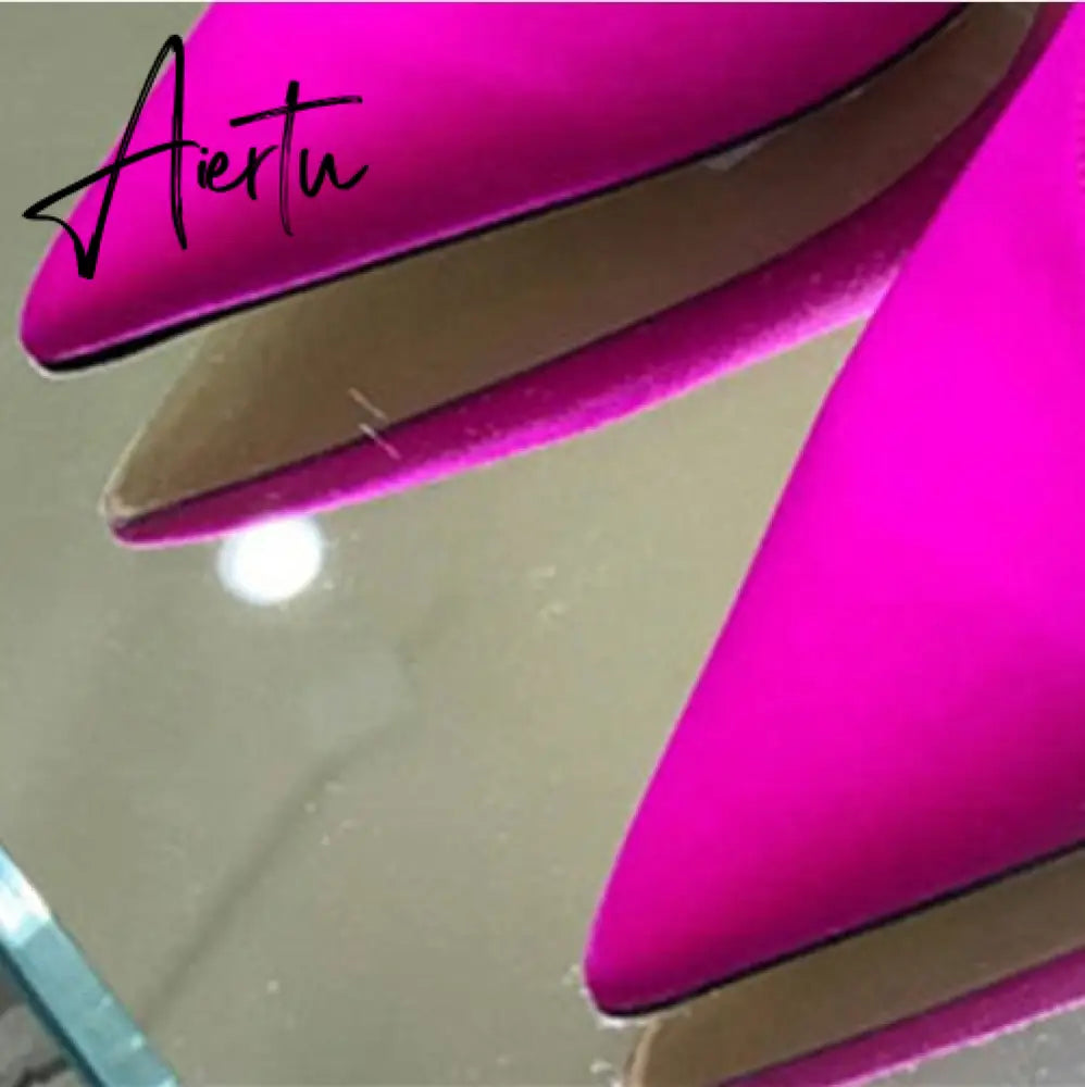 Aiertu  Sandals Woman Summer Ladies Shoes Elegant High Heels Stiletto Sandals Pointed Toe Crystal Wedding Shoes Luxury Women Pumps Aiertu