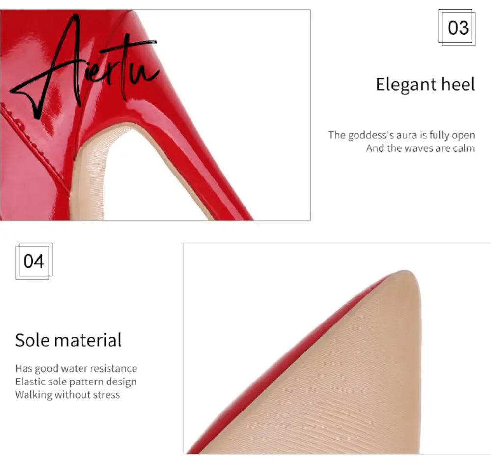 Aiertu Sexy Over The Knee Boots Women High Heels Shoes Soft Leather Autumn Winter Knight Boots Oversized Aiertu