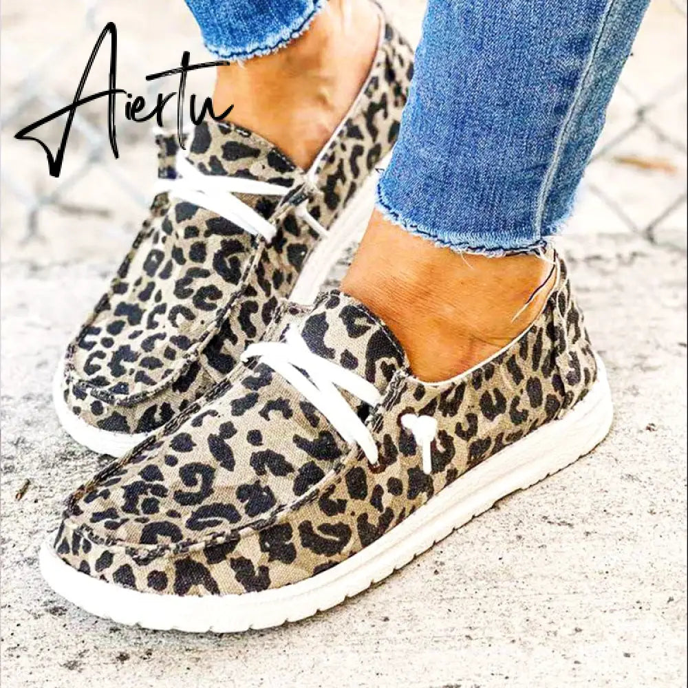 Aiertu Shoes Women Comfortable Flat Slip On Mujer Zapatillas Summer Vulcanize Canvas Sneakers Mocassin Female Aiertu