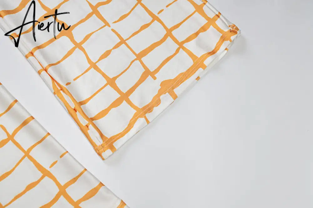 Aiertu  Striped Patchwork Print High Waist Loose Flare Pants  Summer Fall Women Fashion Streetwear Outfits Trousers Y2K Aiertu