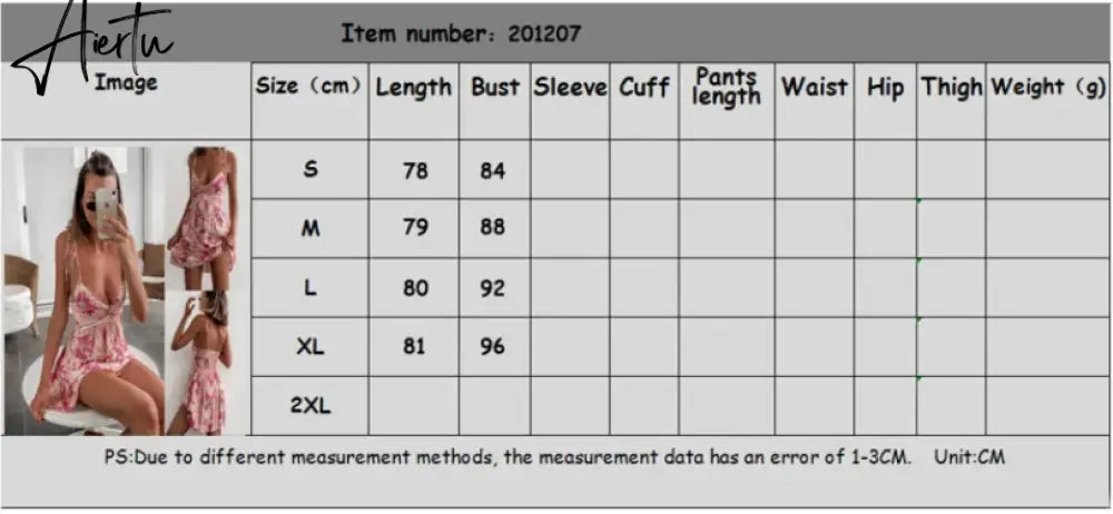 Aiertu Summer Bohemian Floral Dress Women Sleeveless Spaghetti Strap V Neck Mini Dress Beach Casual Sexy Dresses Female Aiertu
