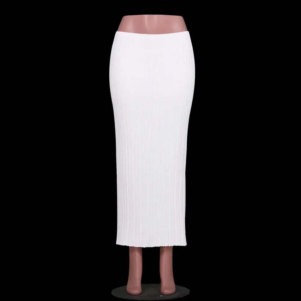 Aiertu Summer Knit Long Skirts For Women Sexy Beach Cove Up Dress Party Outfits Dropped Waist See Through Wrap White Midi Skirt Aiertu
