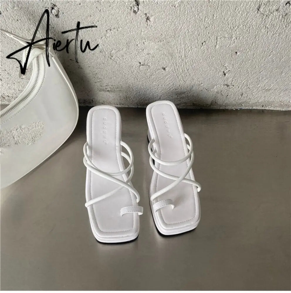 Aiertu Summer New Fashion Women Wedges Slippers Sexy Flip Flop Sandals High Quality Ladies Outdoor Platform Slides Aiertu