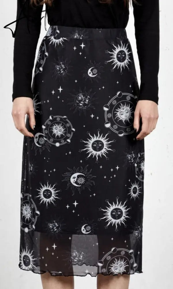 Aiertu Summer Print Skirt Women A-Line Trendy Y2K Skirts Harajuku Knee-Length Casual High Waist Party Streetwear Bodycon E-girl Skirt Aiertu