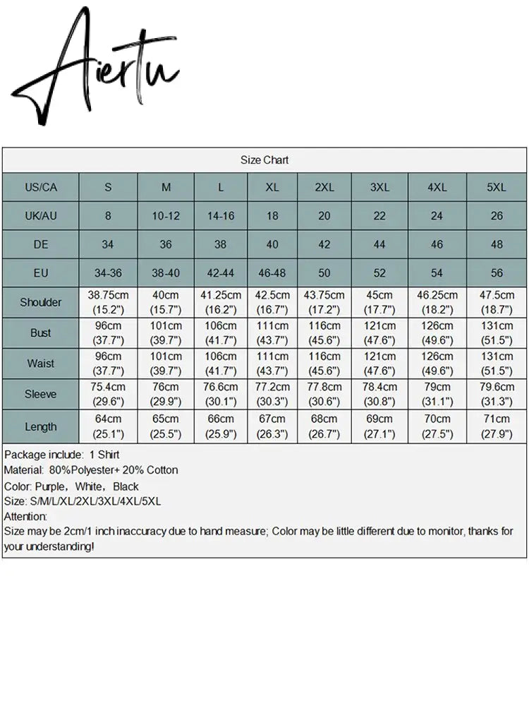 Aiertu Women Big Lantern Sleeve White Shirt Elegant Streetwear Party Blouse Fashion Stand Collar Casual Loose Blusas Tops Aiertu