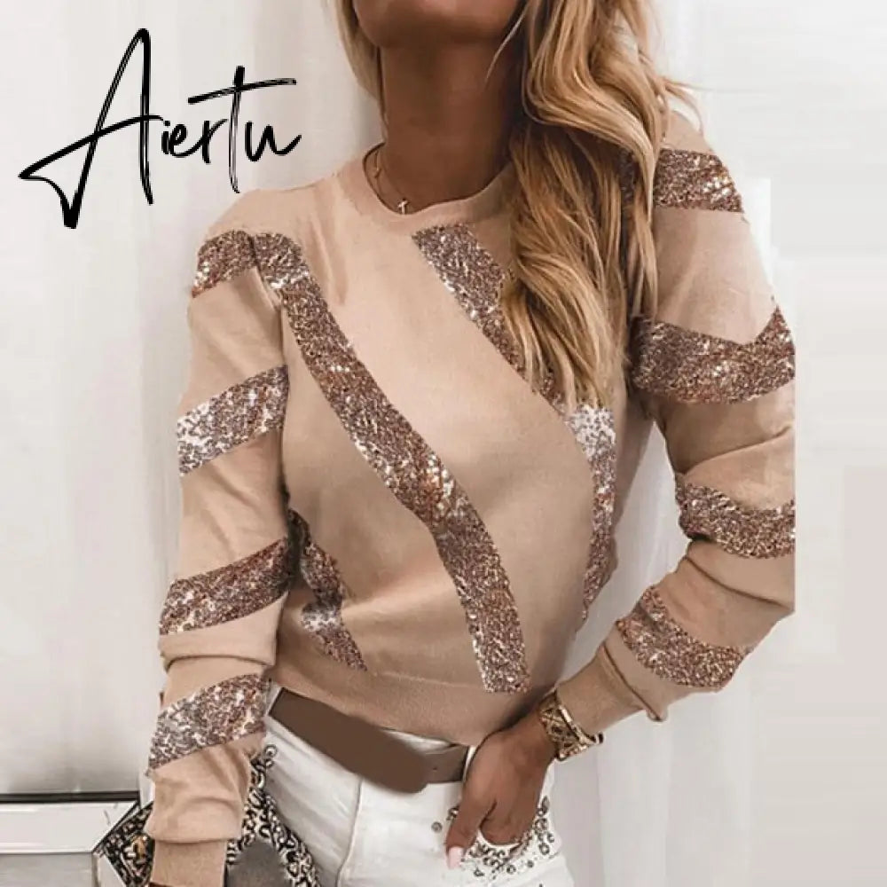 Aiertu Women Elegant Lace Patchwork Hollow Out Long Sleeve Blouses Shirts Fashion O-Neck Bow Solid Tops Ladies Casual Streetwear Blusa Aiertu