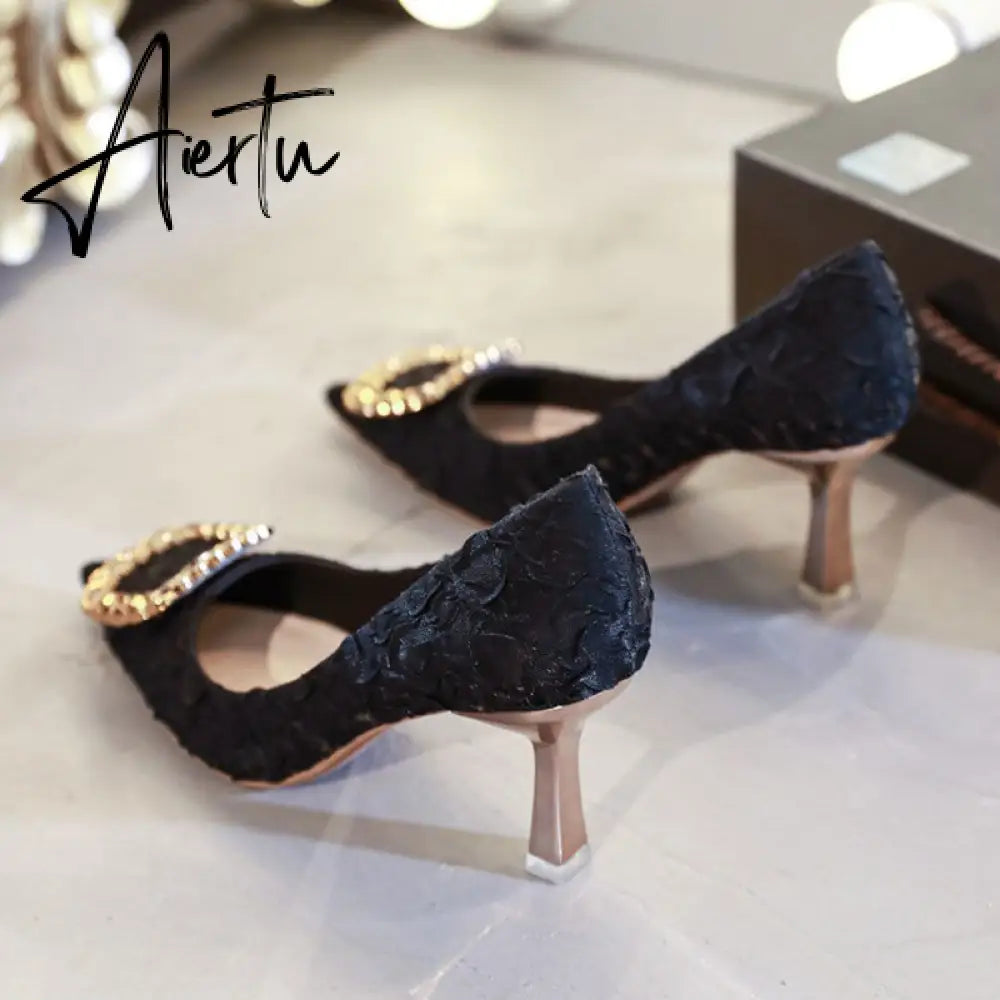 Aiertu  Women Elegant Party Wedding Pumps Pointed High Heels Stiletto All-match shoes for woman Sexy Girl lady Single Shoes Aiertu