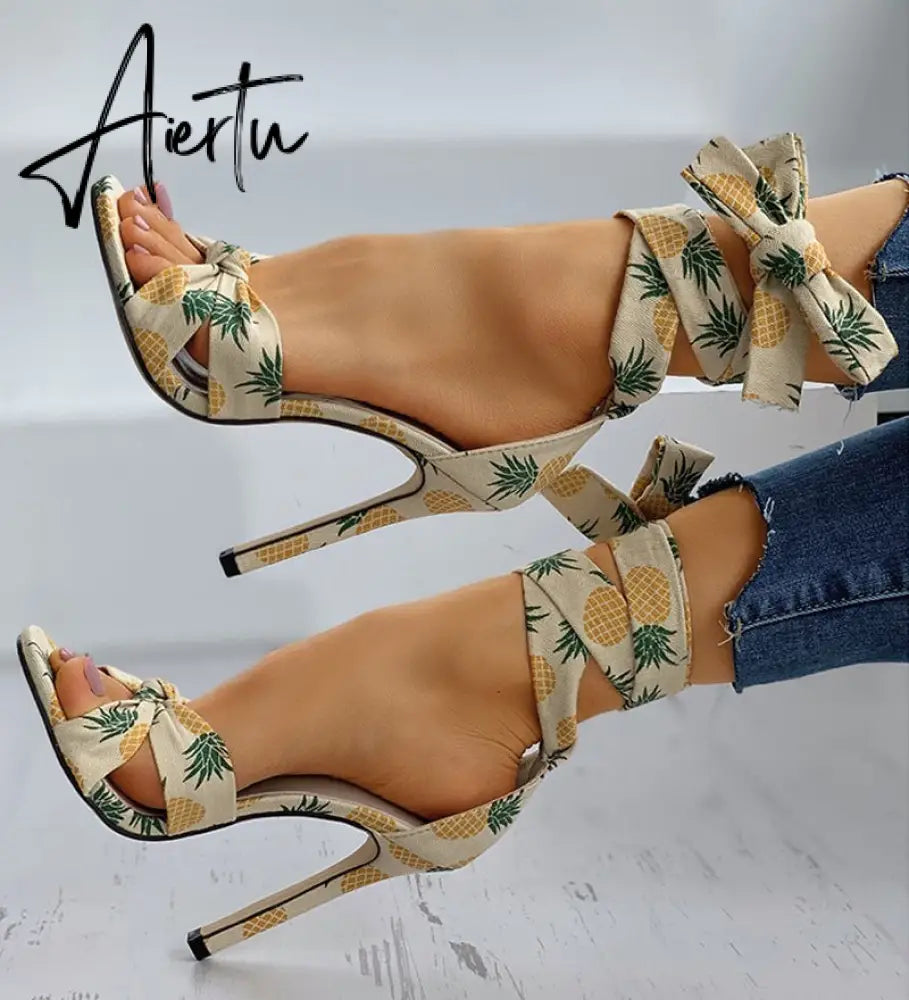 Aiertu women High Heels Pumps Sandals New shoes woman Fashion Summer Sexy Ladies Increased women shoes Peep Toe shoes Pumps Aiertu