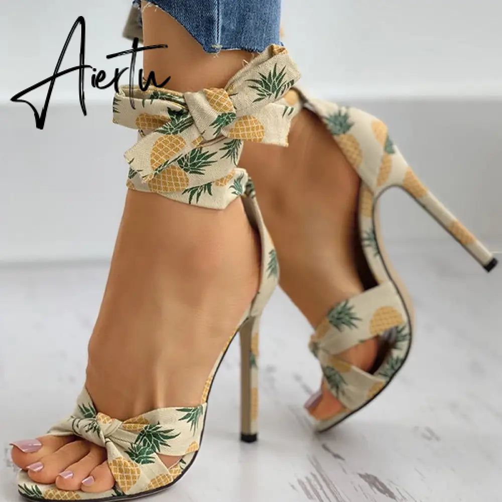 Aiertu women High Heels Pumps Sandals New shoes woman Fashion Summer Sexy Ladies Increased women shoes Peep Toe shoes Pumps Aiertu