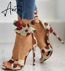 Aiertu women High Heels Pumps Sandals New shoes woman Fashion Summer Sexy Ladies Increased women shoes Peep Toe shoes Pumps Aiertu