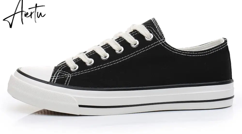 Aiertu Women Shoes New Retro Lowtop Sneakers Shoes for Women Canvas Round Toe Cross-tied Causal Flats Shoes Aiertu