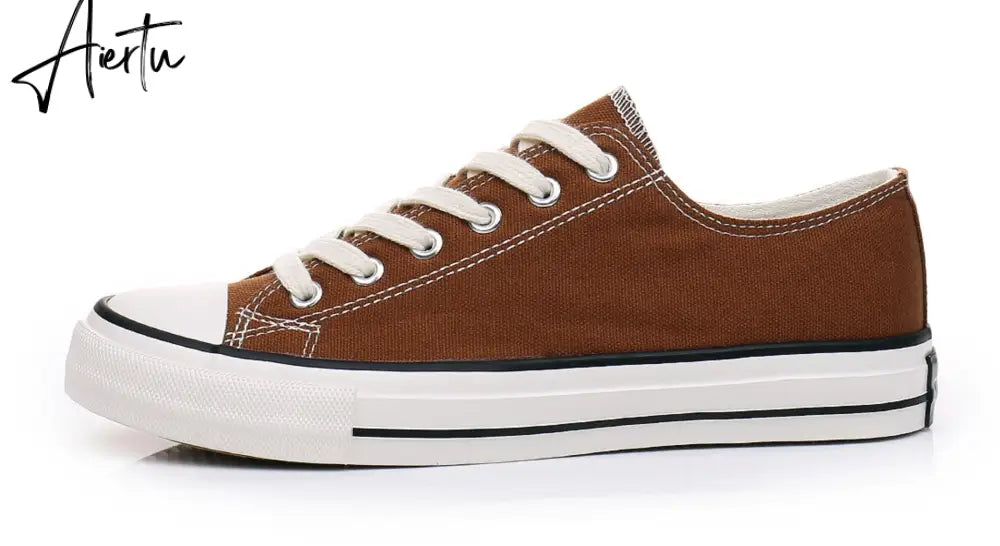 Aiertu Women Shoes New Retro Lowtop Sneakers Shoes for Women Canvas Round Toe Cross-tied Causal Flats Shoes Aiertu
