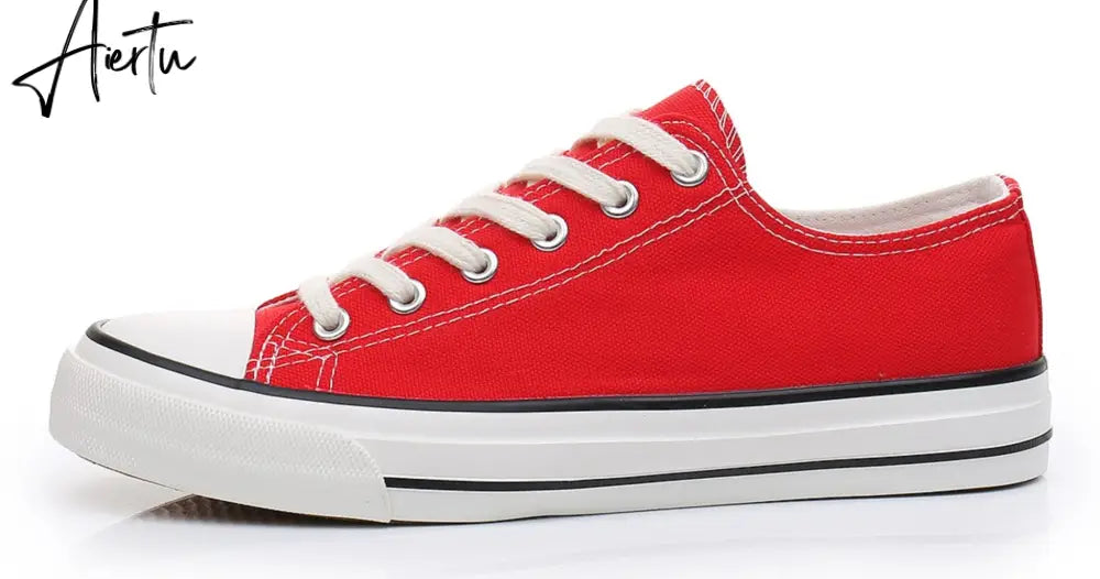 Aiertu Women Shoes New Retro Lowtop Sneakers Shoes for Women Canvas Round Toe Cross-tied Causal Flats Shoes Aiertu