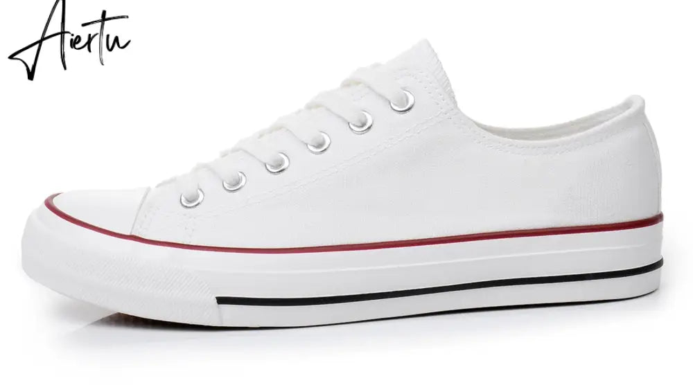 Aiertu Women Shoes New Retro Lowtop Sneakers Shoes for Women Canvas Round Toe Cross-tied Causal Flats Shoes Aiertu