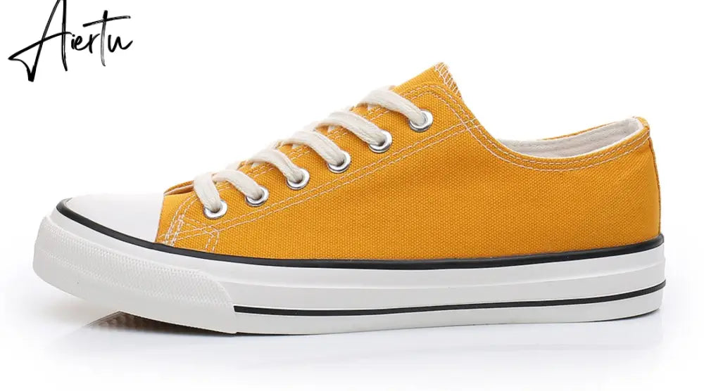 Aiertu Women Shoes New Retro Lowtop Sneakers Shoes for Women Canvas Round Toe Cross-tied Causal Flats Shoes Aiertu