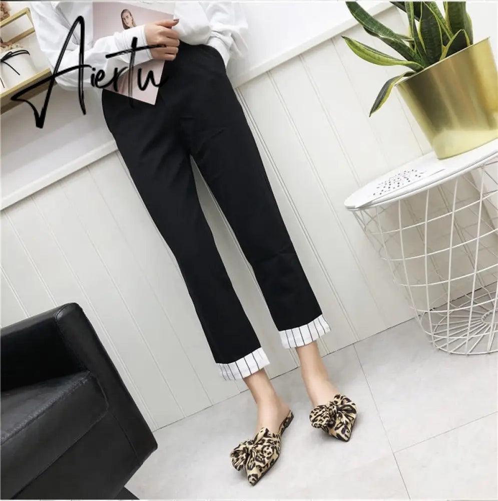 Aiertu Women Slippers Pointed Toe Leopard Bow Mules Shoes Slip On Fashion Outside Shallow Beach Shoes Slides Flats Heeled Size 35-40 Aiertu