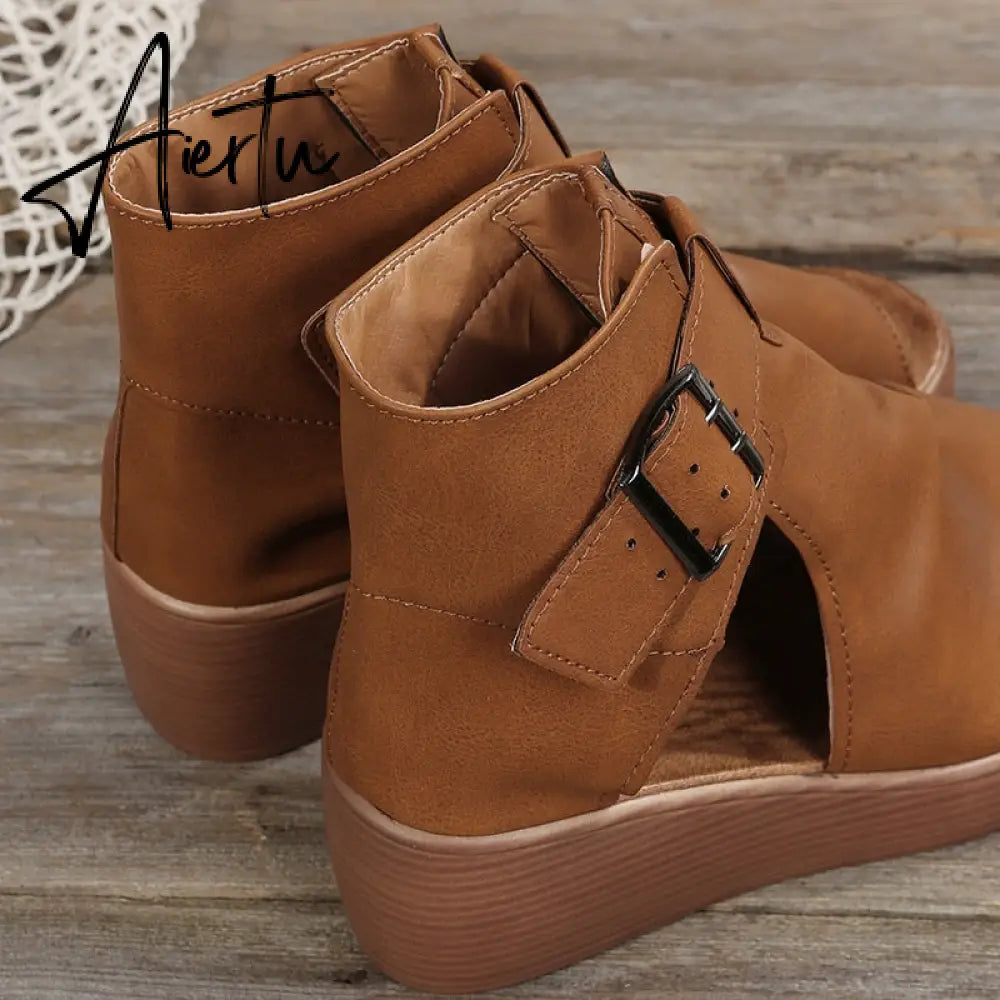 Aiertu Women Wedges Sandals High Heels Summer Platform Shoes Aiertu