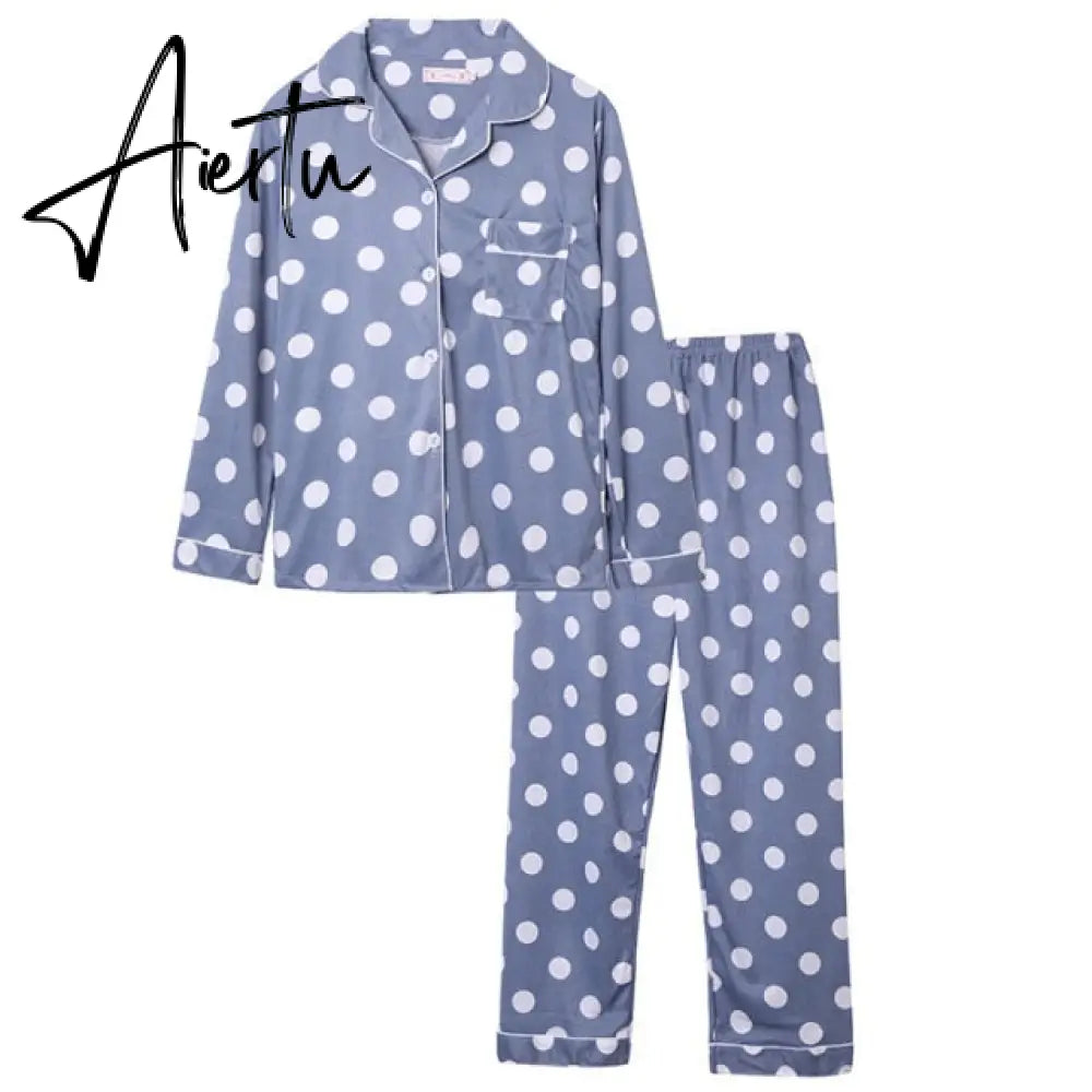 Aiertu Women's Pajamas Set Soft Pyjamas Plus Size Women's Clothes Homewear Spring Sleepwear 2 Piece Set Sleeping Shirt Home Wear Aiertu