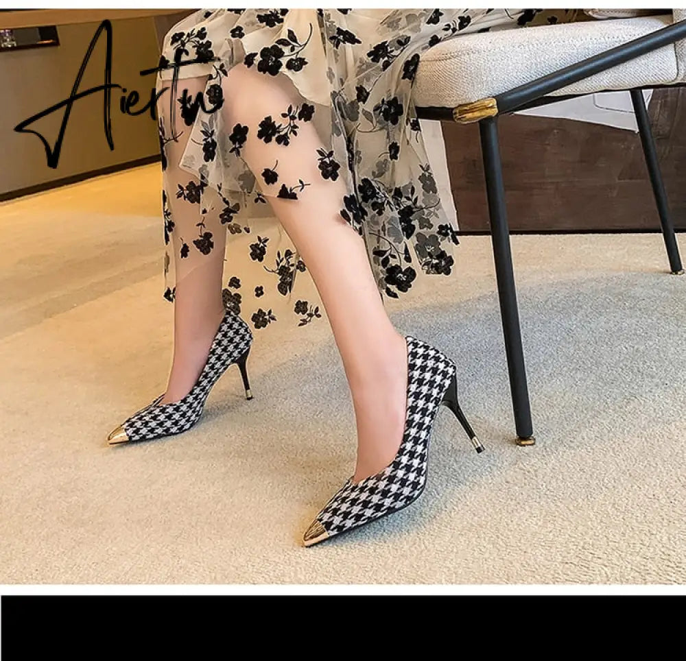 Aiertu Womens Shoes High Heels Casual OL Sexy Korean Fashion Pumps Elegant Shoes Party  Tacones Mujer  Womens Heels Aiertu