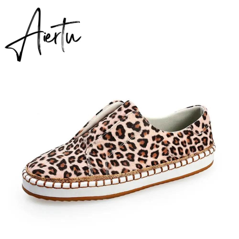 Aiertu Women's Sneakers Slip on Hollow Out Woman Flats Ladies Loafers Casual Female Vulcanized Shoes Sewing Fashion Women Shoes Aiertu