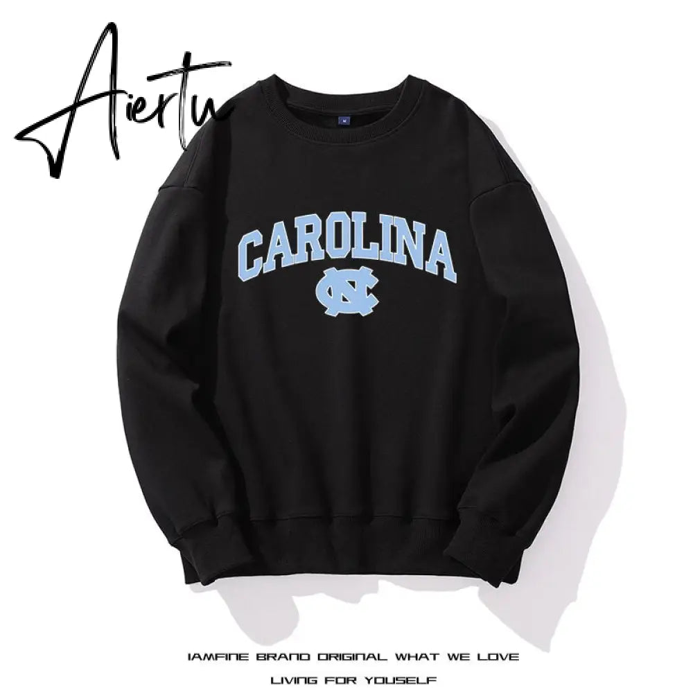 American Basketball Autumn  Fashion Casual Hoodies For Men Woman Sweatshirt Basic Solid Color High Quality Streetwear Top Thicke Aiertu
