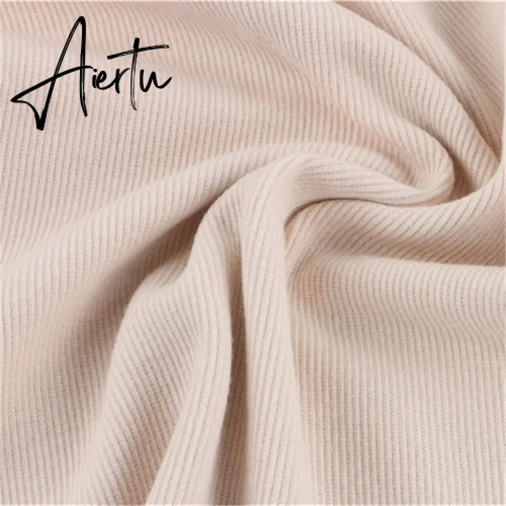 Autumn Winter High Collar T Shirt Women Casual Long Sleeve Ribber Knitting Tees Tops Sexy Hollow Black Slim Female T-shirt Aiertu