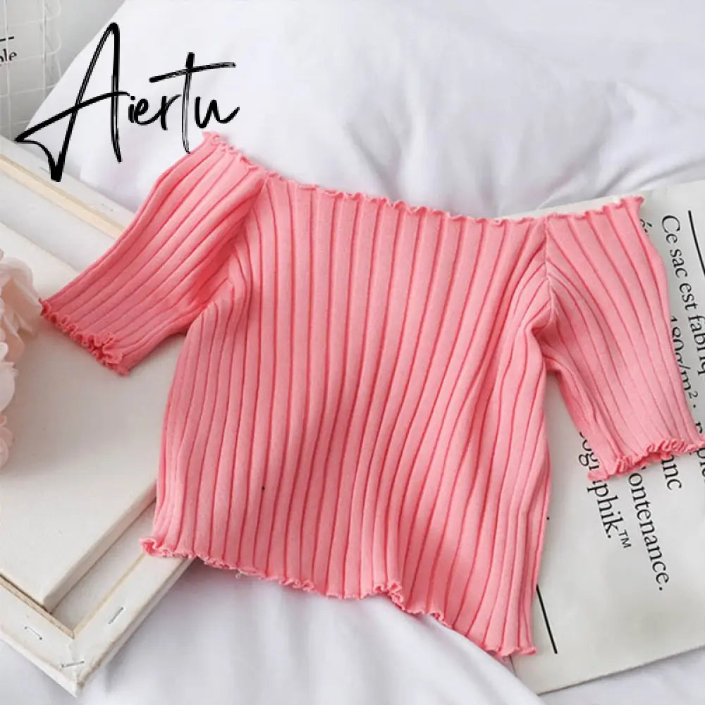 Autumn Winter High Collar T Shirt Women Casual Long Sleeve Ribber Knitting Tees Tops Sexy Hollow Black Slim Female T-shirt Aiertu