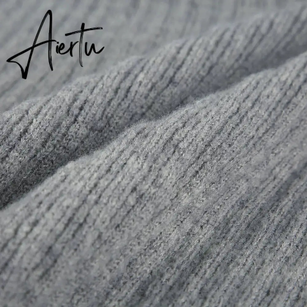 Autumn Winter Knit Skirt Fashion Street Style Low Rise Straight Long Skirts for Women y2k Harajuku Outfits Vintage Lady Aiertu