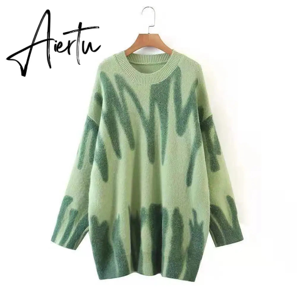 Autumn Winter Women Cardigans Warm Knitted Sweater Jacket Pocket Embroidery Fashion Knit Cardigan Coat Lady Loose Sweaters tops Aiertu
