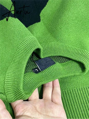 Autumn Winter Women's Sweater O-neck Graphic Male & Women Knitted Sweater Pullovers Long Sleeve Casual Harajuku Clothing Aiertu