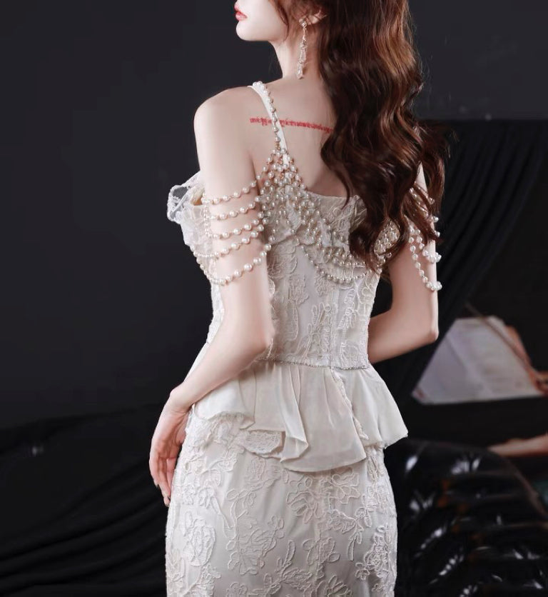 Aiertu  Baroque Pearl Royalcore Statement Dress Aiertu