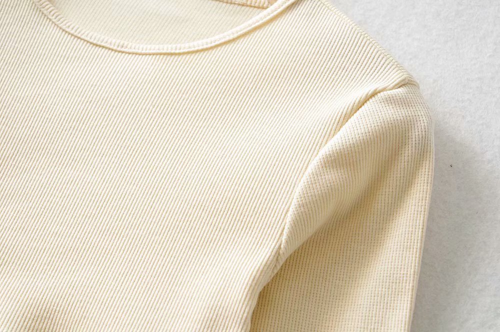 Aiertu - Round Neck Knitted Dress Aiertu