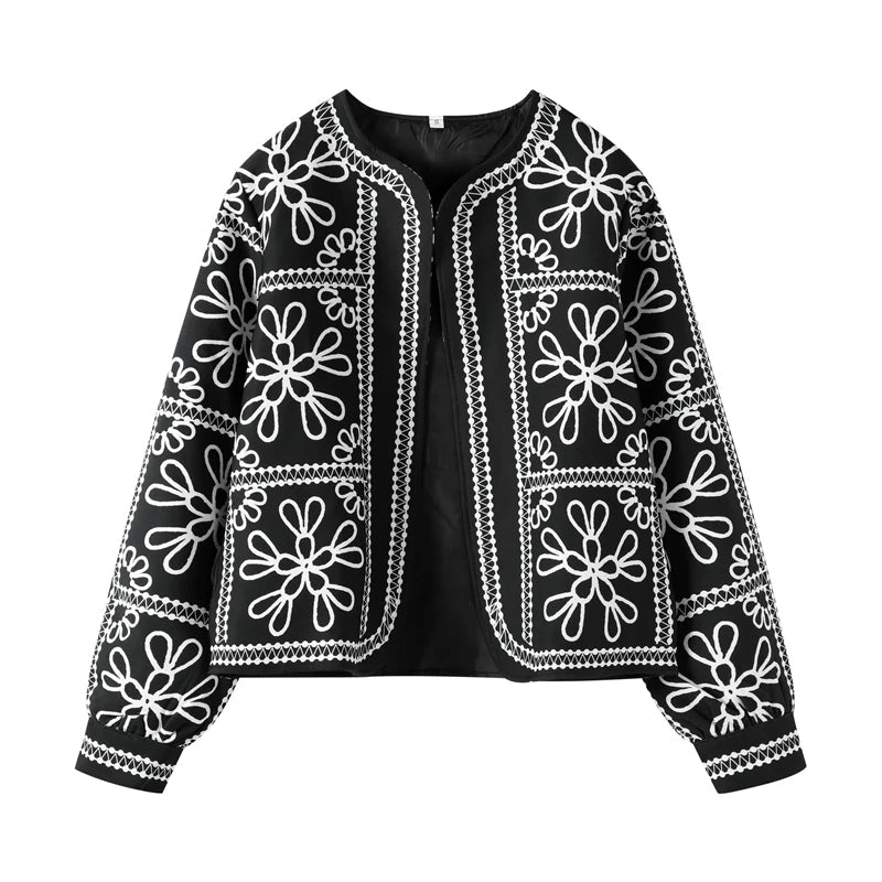 Aiertu  -  Casual Printed Jacket Shorts Set Women O-neck Long Sleeve Cardigan High Waist Shorts Suit Female Autumn Lady High Street Outfit Aiertu