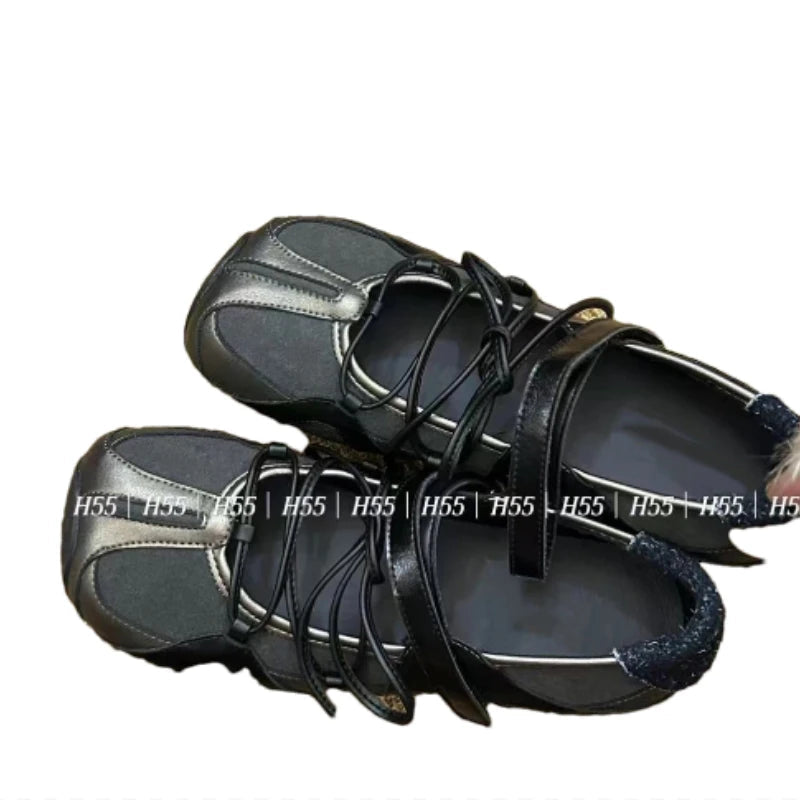 Aiertu  -  Flats Women Sneakers Casual Sport Shoes Square Toe Bow Loafers Sandals Summer Fashion Running Shoes Zapatillas De Deporte Aiertu
