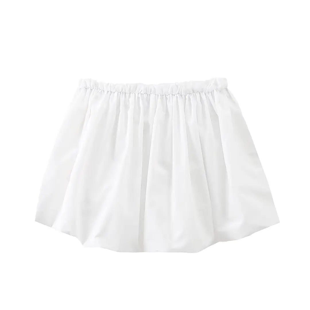 Aiertu  -  Slim Folds Mini Skirt For Women Solid Color High Waisted Versatile Tunic Bud Skirt Clubs Party Summer New Female Fashion Aiertu