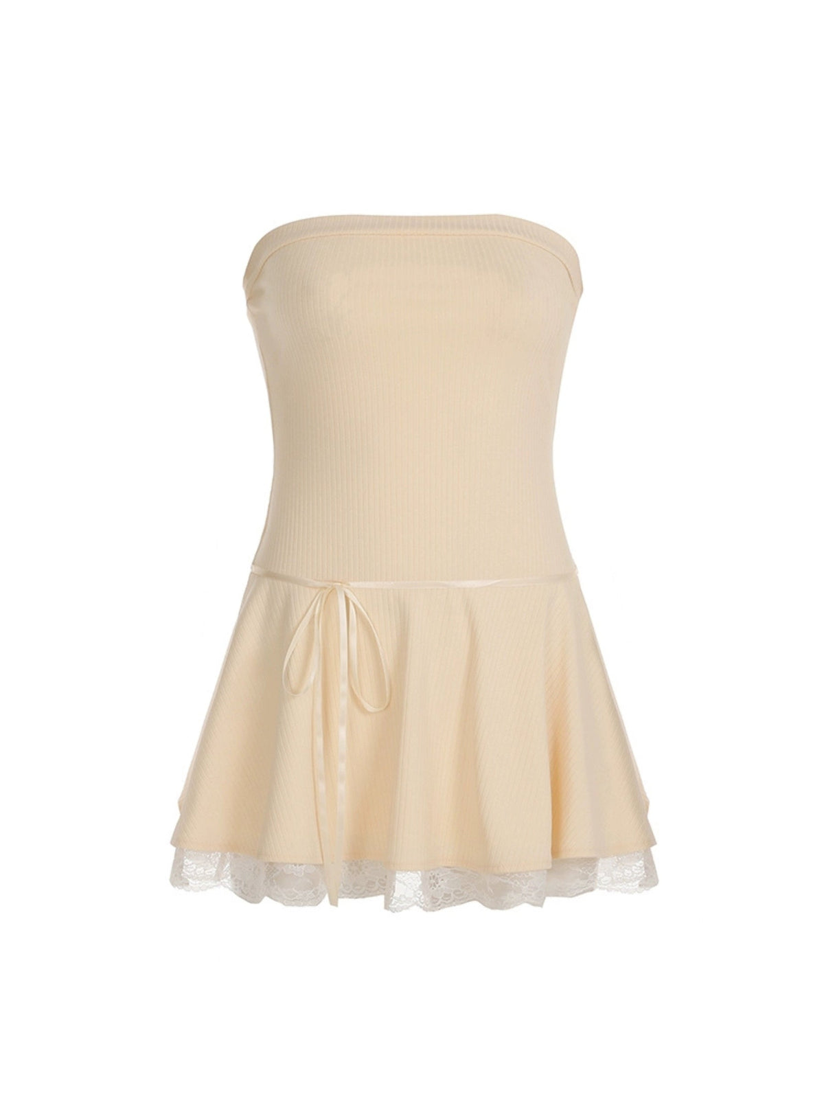 Aiertu  -Edie Bow Lace A-Line Dress aiertu
