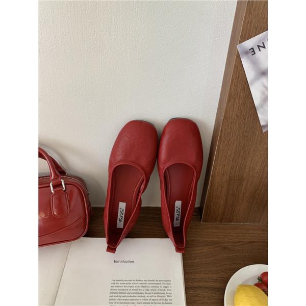 Aiertu  Shoes Woman Comfortable And Elegant Round Toe Casual Female Sneakers Flats Soft Shallow Mouth Dress Square New Solid Leisure Sli Aiertu