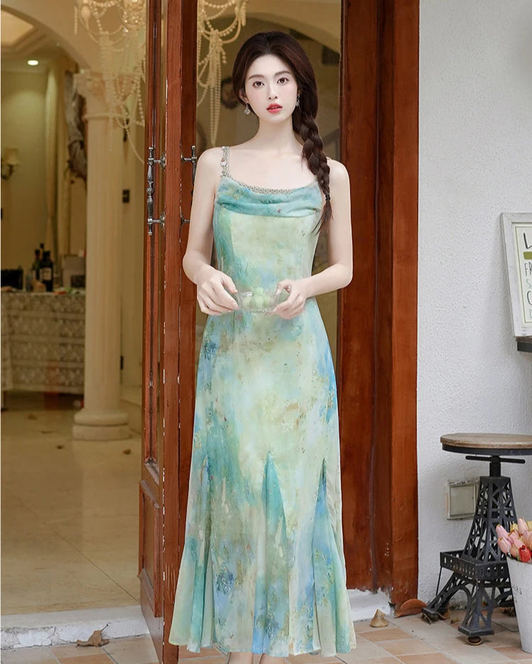 Aiertu  Sea Siren Ethereal Essence Style Dress Aiertu