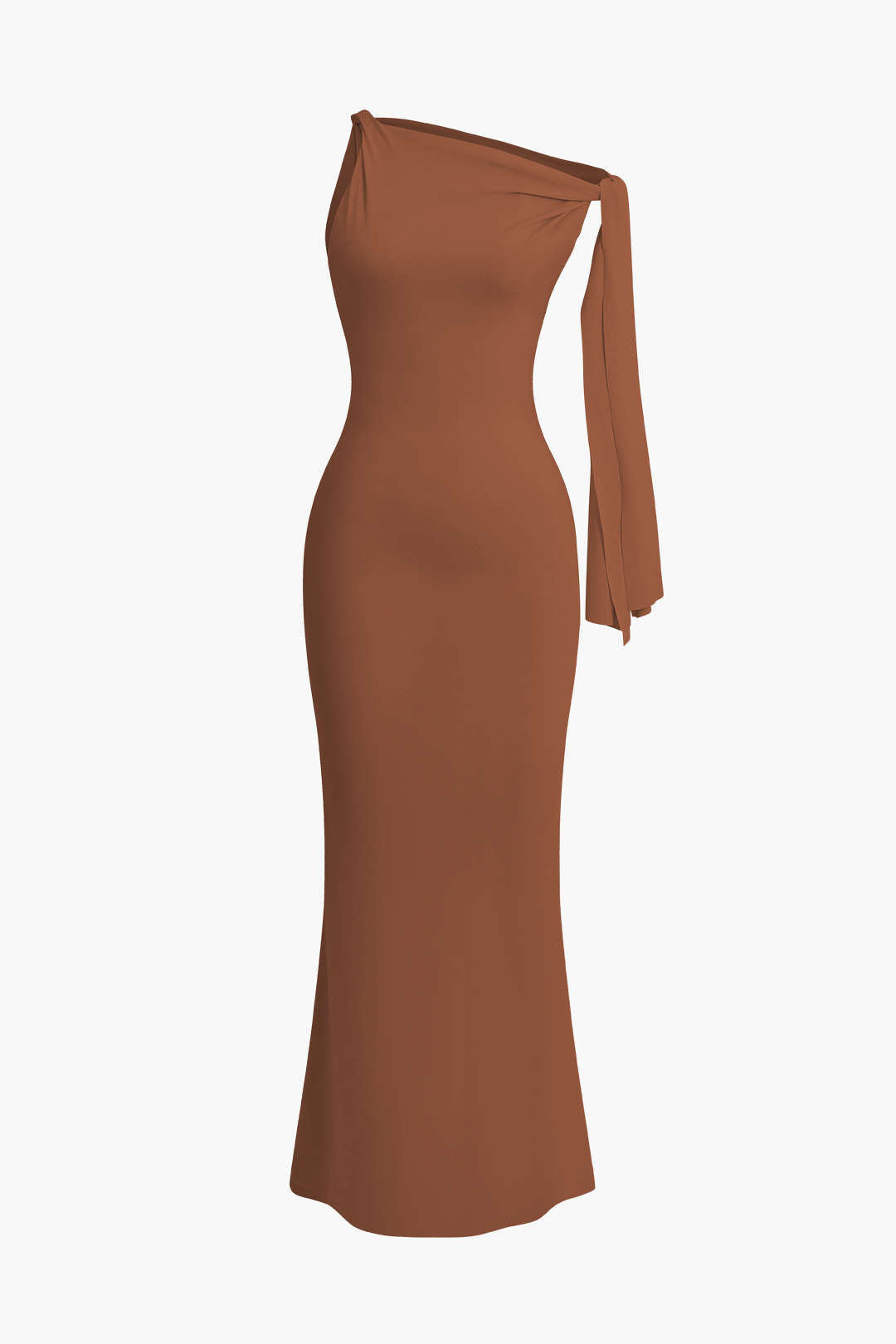 Aiertu  Asymmetrical Twist Knot Mermaid Maxi Dress Aiertu