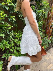 Aiertu  Embroidered mini dress shopify