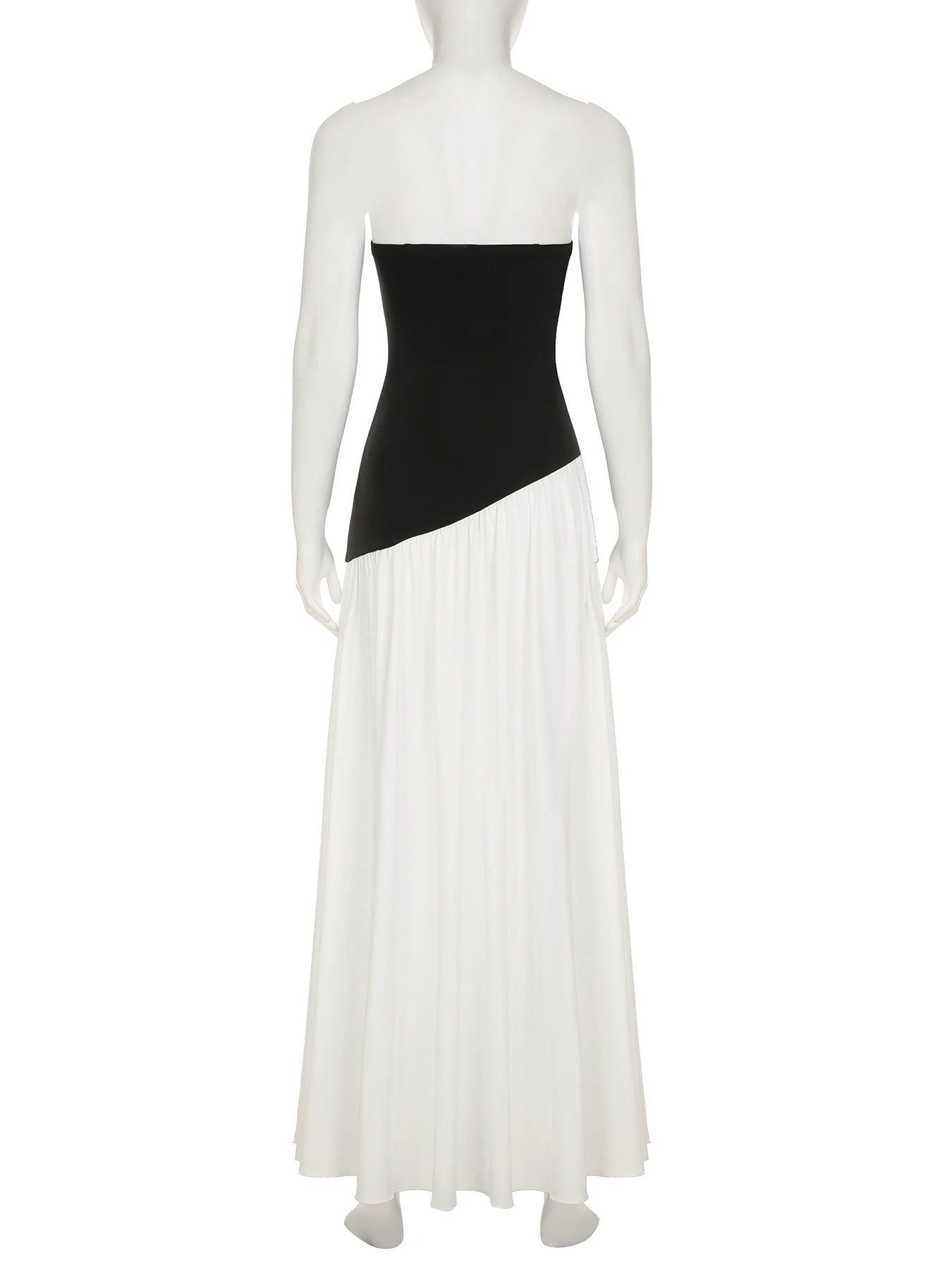 Aiertu  -  Elegant Fashion Slim Patchwork Split Tube Dress Holiday Sexy Slash Neck Sleeveless Maxi Dresses For Women 2026 Summer Aiertu