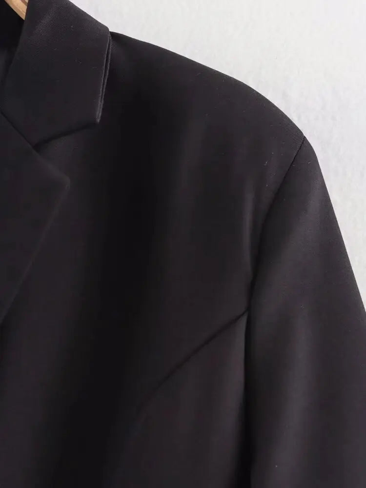 Aiertu  -  European and American style spring new style lapel temperament versatile medium and long suit jacket Aiertu