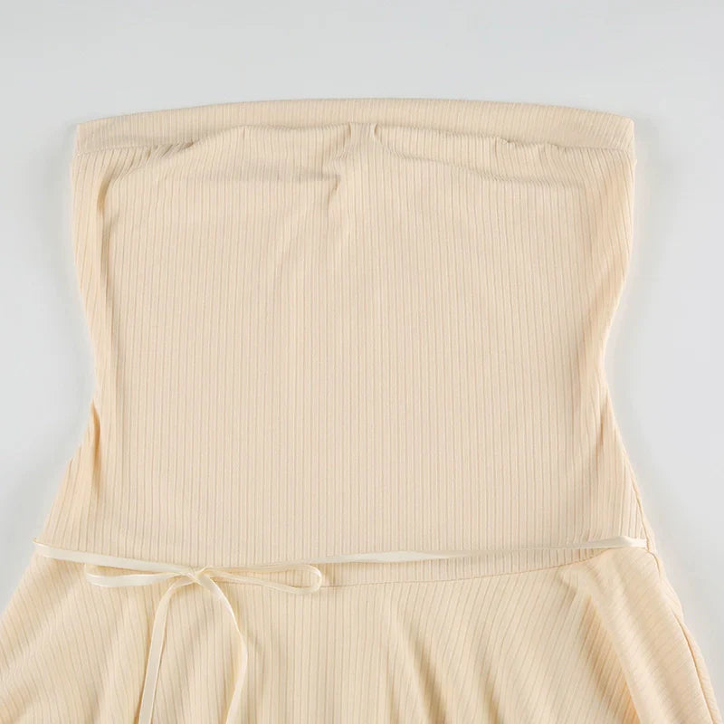 Aiertu  -Edie Bow Lace A-Line Dress aiertu