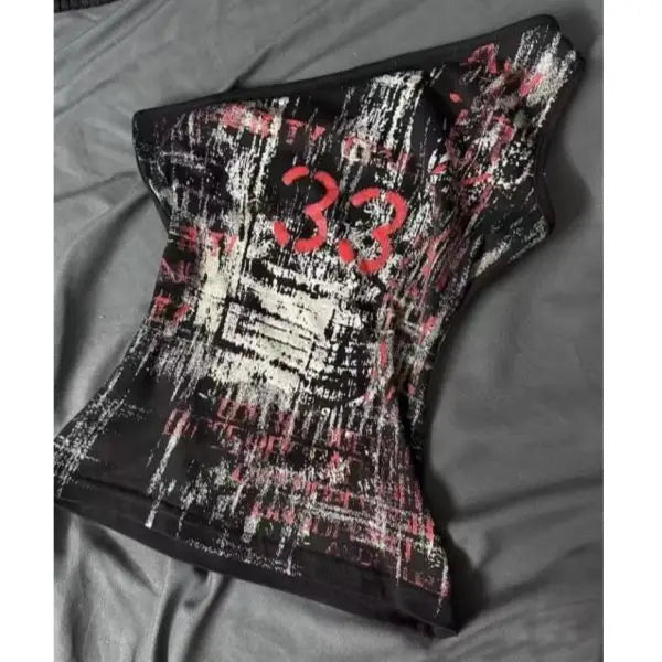 Aiertu  -  Streetwear One Shoulder Summer Tanks Y2k Aesthetic Women Vintage Slim Fit Tank Top Harajuku Casual Grunge Printing Crop Vest Aiertu